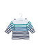 A Blue Long Sleeve Tops from Jacadi in size 3-6M for boy. (Front View)