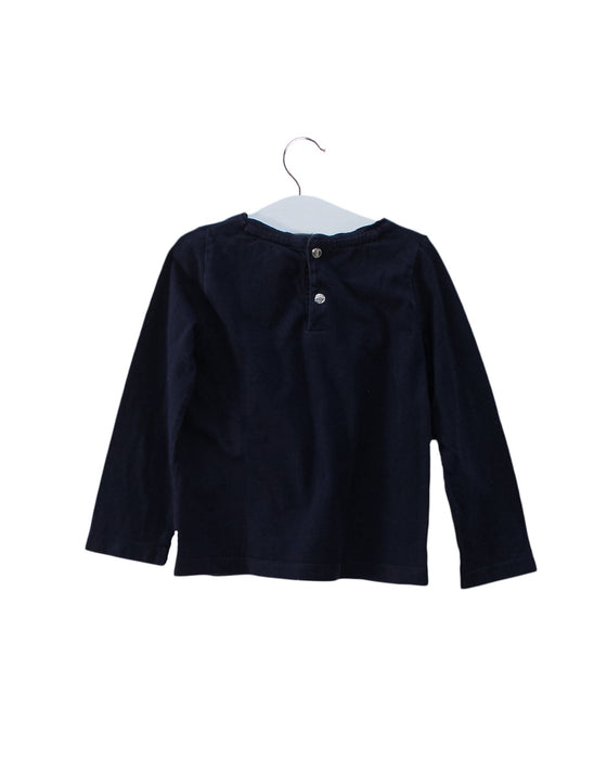 A Navy Long Sleeve Tops from Jacadi in size 3T for girl. (Back View)