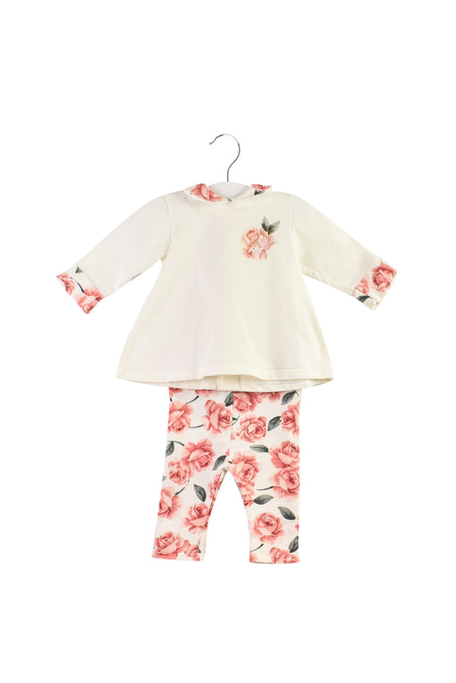 A Ivory Pants Sets from Chickeeduck in size 3-6M for girl. (Front View)
