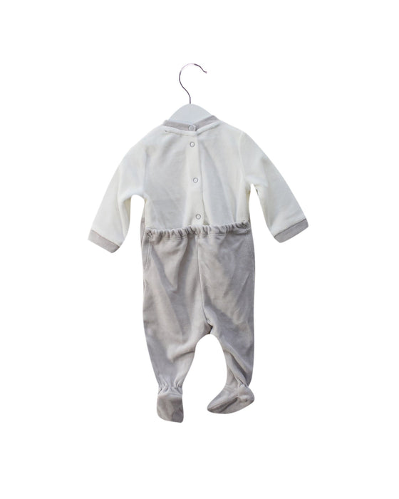 A Grey Onesies from Chicco in size 0-3M for girl. (Back View)