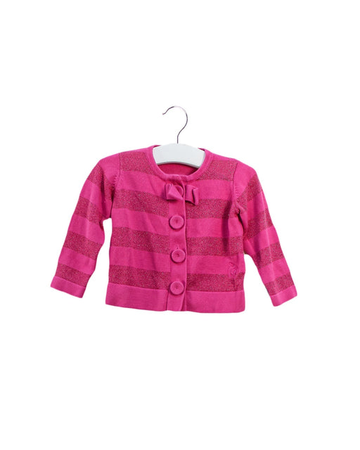 A Pink Cardigans from The Bonnie Mob in size 6-12M for girl. (Front View)
