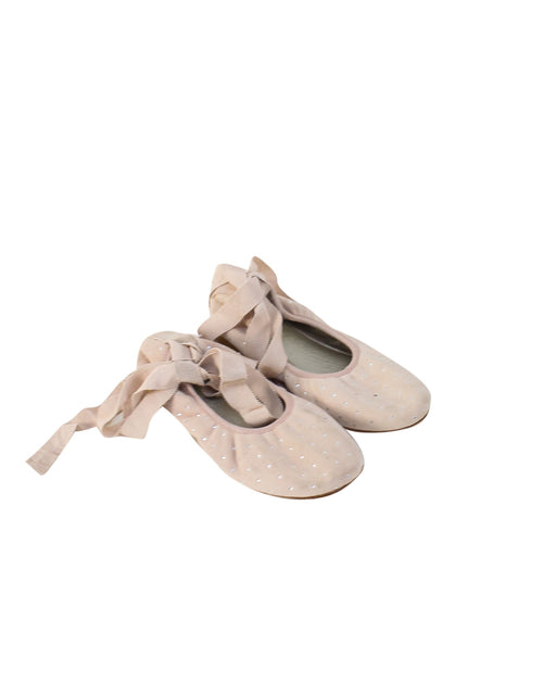 A Pink Flats from Bonpoint in size 5T for girl. (Front View)