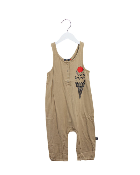 A Beige Sleeveless Jumpsuits from Bebe de Pino in size 6T for girl. (Front View)