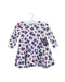 A Navy Long Sleeve Dresses from Petit Bateau in size 3-6M for girl. (Front View)