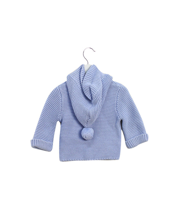A Blue Coats from Jacadi in size 3-6M for boy. (Back View)