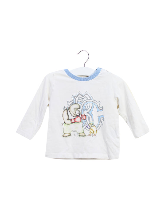 A White Long Sleeve Tops from Roberto Cavalli in size 6-12M for girl. (Front View)