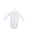 A White Long Sleeve Bodysuits from Jacadi in size 3-6M for girl. (Front View)