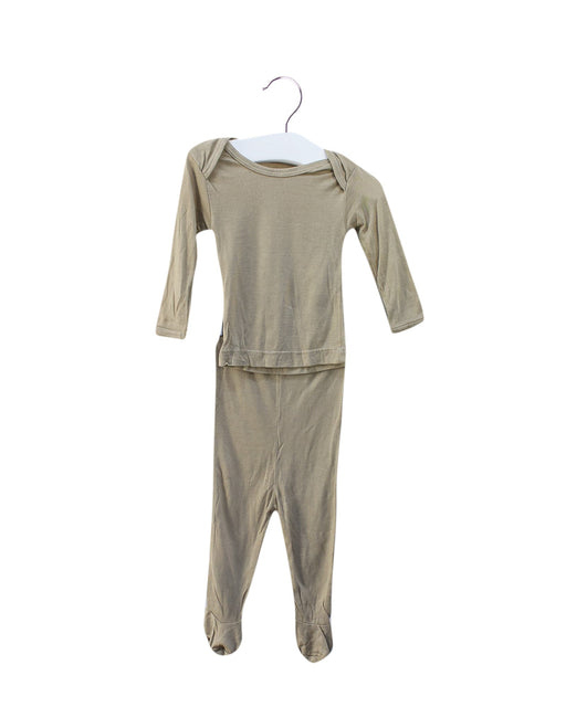 A Taupe Pyjama Sets from Solly Baby in size Newborn for girl. (Front View)