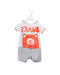 A Grey Short Sleeve Rompers from Malimarihome in size 3-6M for boy. (Front View)
