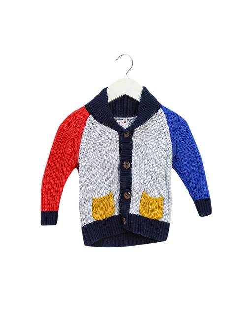 A Multicolour Cardigans from Seed in size 3-6M for boy. (Front View)