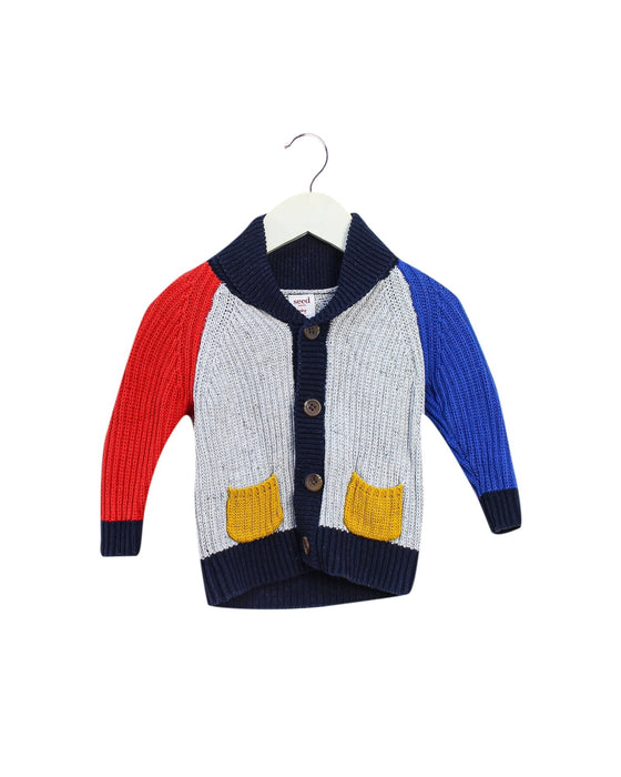A Multicolour Cardigans from Seed in size 3-6M for boy. (Front View)