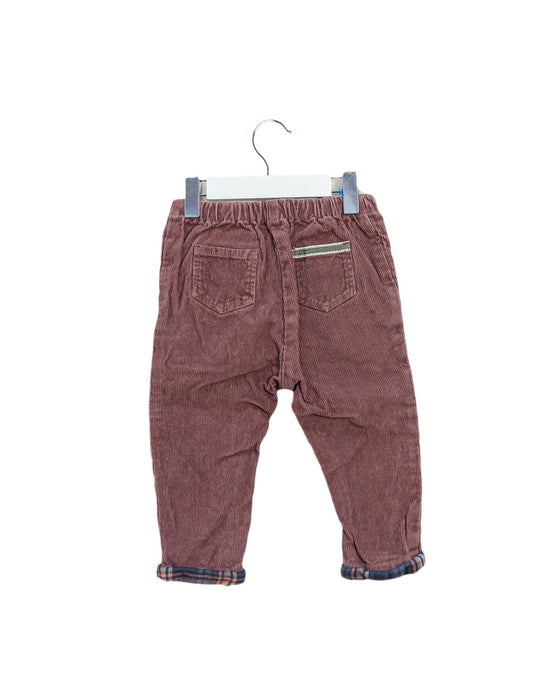 A Brown Casual Pants from Velveteen in size 12-18M for girl. (Back View)