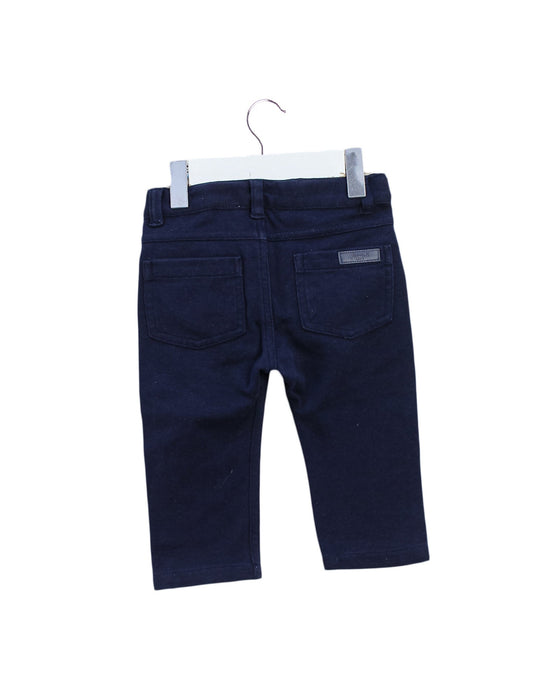 A Navy Casual Pants from Jacadi in size 6-12M for boy. (Back View)