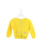 A Yellow Cardigans from Jacadi in size 12-18M for girl. (Front View)