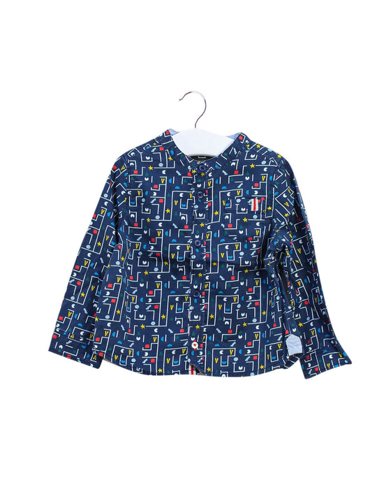 A Navy Shirts from Velveteen in size 12-18M for boy. (Front View)