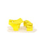 A Yellow Sandals from Mayoral in size 3-6M for girl. (Back View)