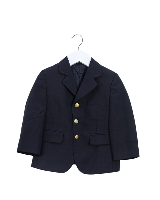 A Black Blazers from Papermoon in size 2T for boy. (Front View)