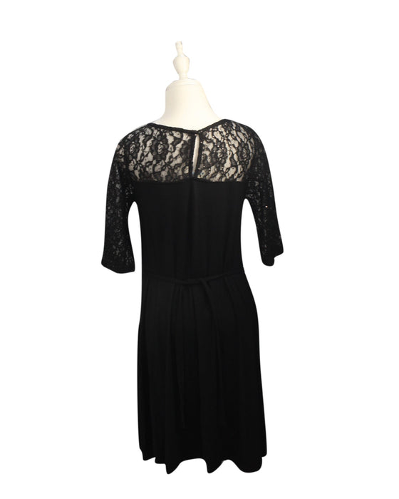 A Black Short Sleeve Dresses from Jojo Maman Bébé in size S for maternity. (Back View)