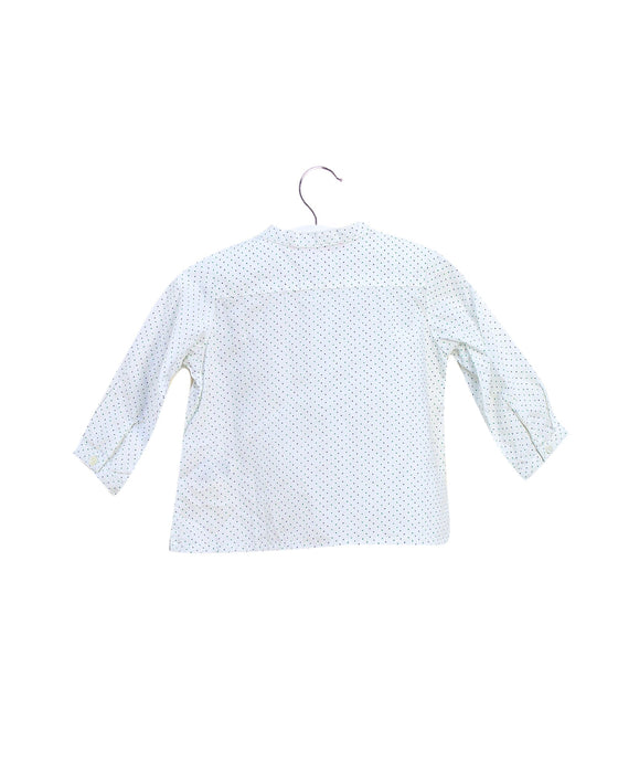 A White Long Sleeve Tops from Bonpoint in size 3-6M for girl. (Back View)