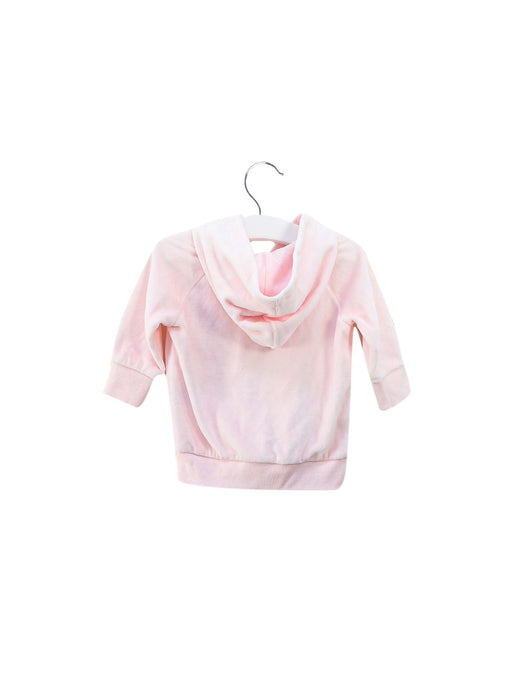 A Pink Zippered Sweatshirts from Seed in size 0-3M for girl. (Back View)