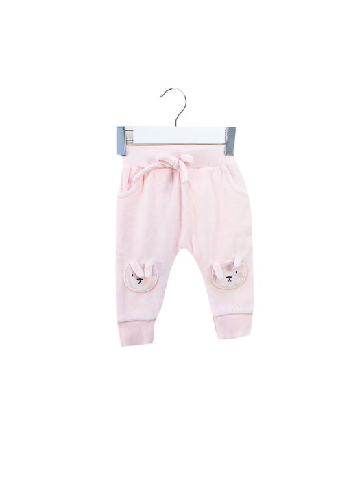 A Pink Sweatpants from Seed in size 0-3M for girl. (Front View)
