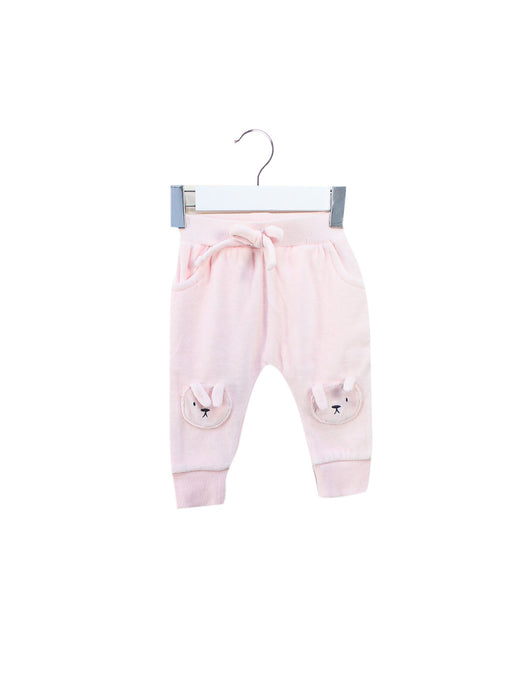 A Pink Sweatpants from Seed in size 0-3M for girl. (Front View)