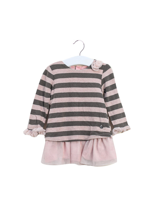 A Brown Long Sleeve Dresses from Paz Rodriguez in size 18-24M for girl. (Front View)