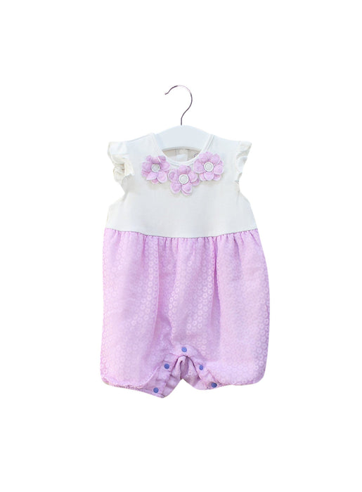 A Purple Sleeveless Rompers from Chickeeduck in size 6-12M for girl. (Front View)