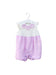A Purple Sleeveless Rompers from Chickeeduck in size 6-12M for girl. (Front View)
