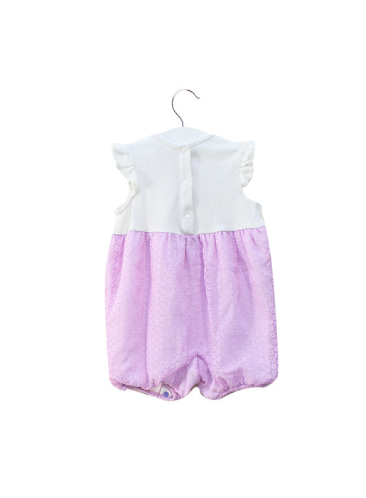 A Purple Sleeveless Rompers from Chickeeduck in size 6-12M for girl. (Back View)