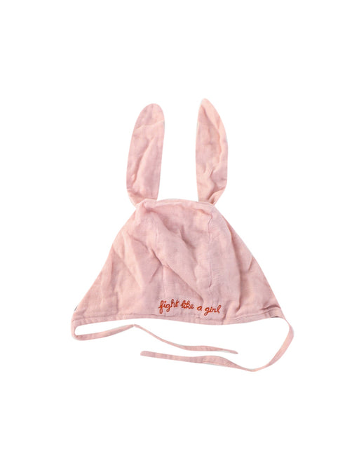 A Pink Beanies from Oeuf in size 3-6M for girl. (Front View)