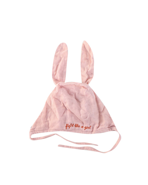 A Pink Beanies from Oeuf in size 3-6M for girl. (Front View)