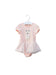 A Pink Short Sleeve Bodysuits from Nicholas & Bears in size 12-18M for girl. (Front View)