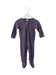 A Purple Onesies from Petit Bateau in size 6-12M for girl. (Front View)