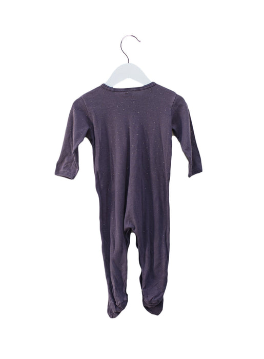 A Purple Onesies from Petit Bateau in size 6-12M for girl. (Back View)