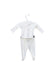 A White Pyjama Sets from Babidu in size 0-3M for girl. (Back View)
