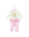 A Pink Long Sleeve Jumpsuits from Kingkow in size 6-12M for girl. (Front View)