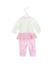 A Pink Long Sleeve Jumpsuits from Kingkow in size 6-12M for girl. (Back View)