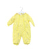 A Yellow Snowsuits from Kingkow in size 0-3M for girl. (Front View)