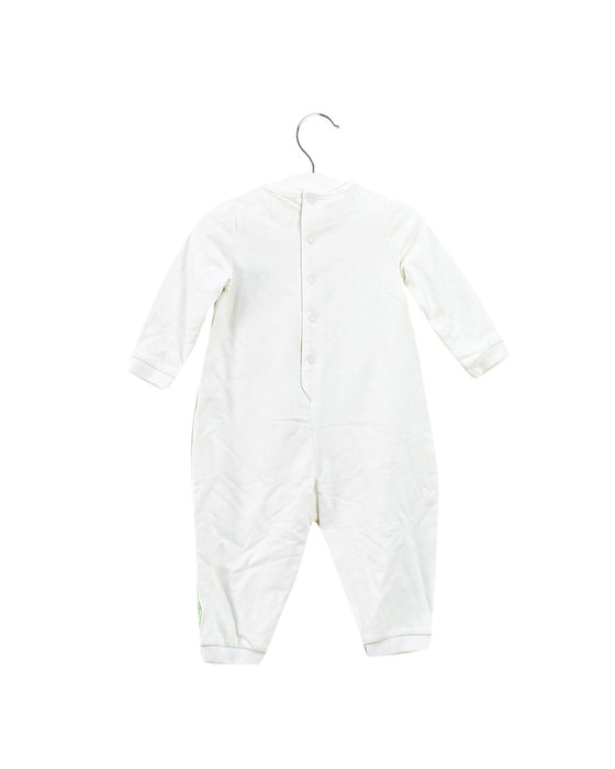 A White Long Sleeve Jumpsuits from Kingkow in size 3-6M for girl. (Back View)