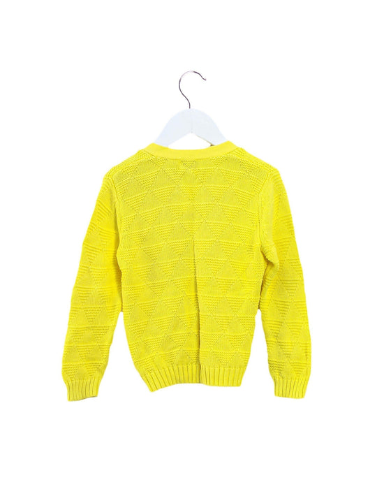 A Yellow Cardigans from Bonnie Baby in size 2T for girl. (Back View)