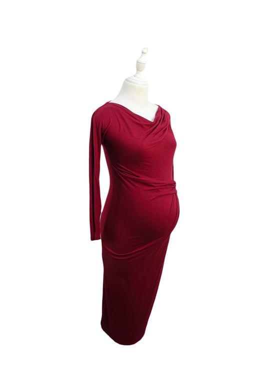 A Red Long Sleeve Dresses from Mayarya in size XS for maternity. (Front View)