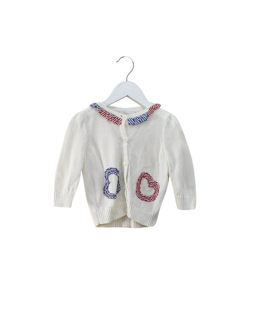 A White Cardigans from Nicholas & Bears in size 3T for girl. (Front View)