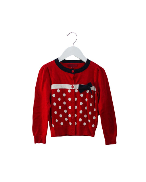 A Red Cardigans from Nicholas & Bears in size 3T for girl. (Front View)