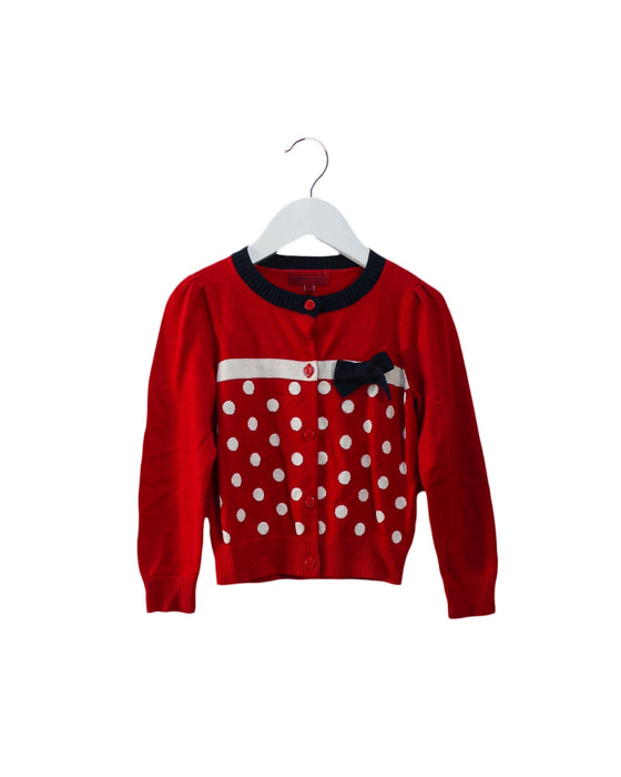 A Red Cardigans from Nicholas & Bears in size 3T for girl. (Front View)