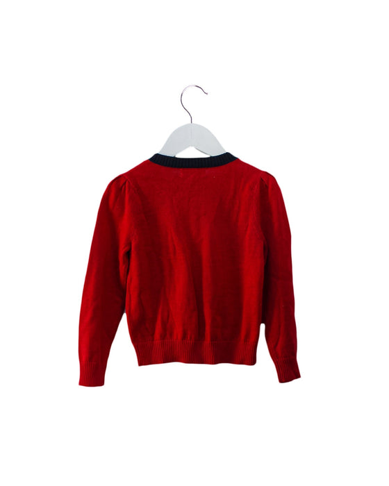 A Red Cardigans from Nicholas & Bears in size 3T for girl. (Back View)