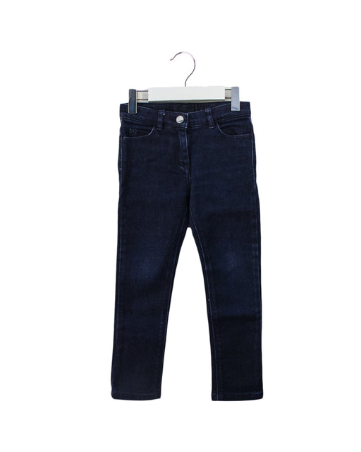 A Blue Jeans from Jacadi in size 4T for girl. (Front View)