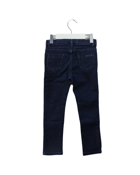 A Blue Jeans from Jacadi in size 4T for girl. (Back View)