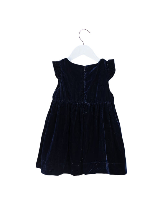 A Navy Sleeveless Dresses from Polarn O. Pyret in size 12-18M for girl. (Back View)