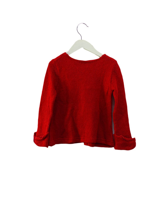 A Red Cardigans from Balloon Chic in size 4T for girl. (Back View)
